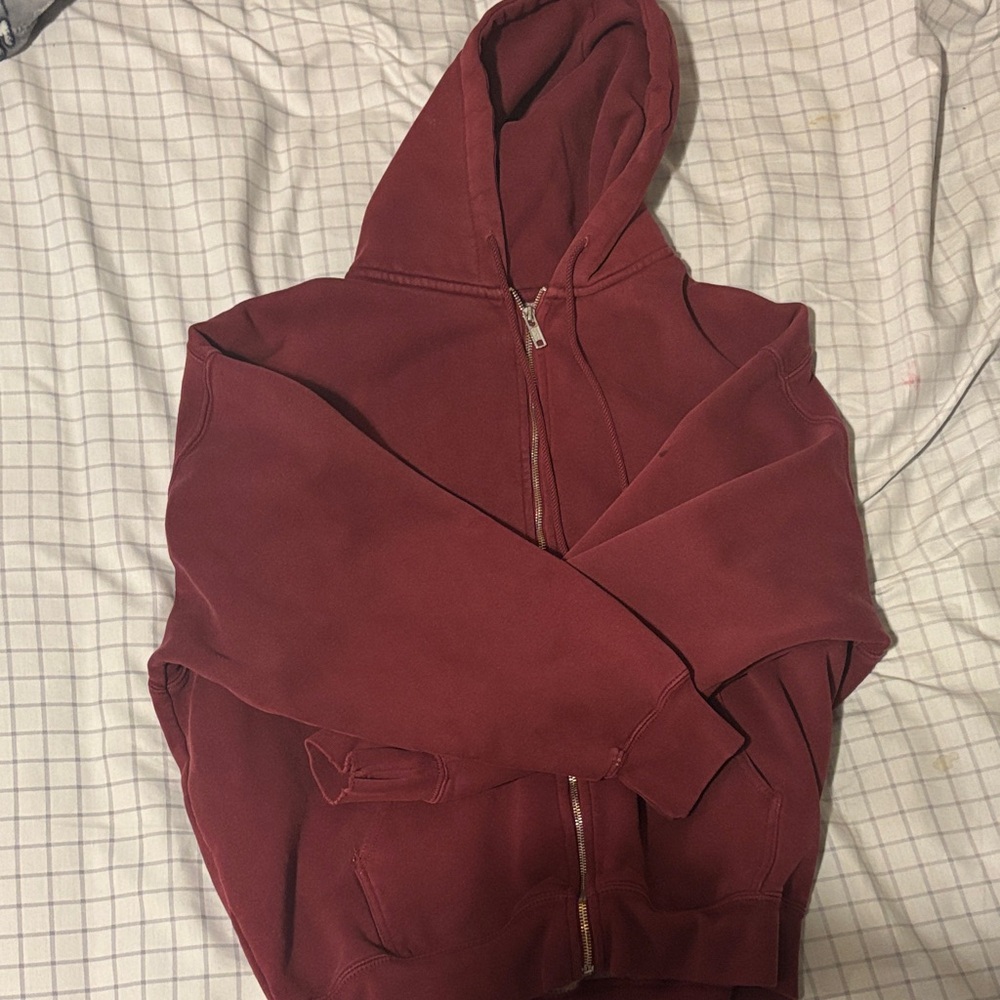 Brandy Melville Burgundy Hoodie